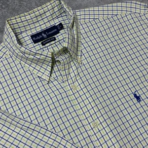 Ralph Lauren Classic Fit Short Sleeve Plaid Button Down Shirt - L - Picture 1 of 6