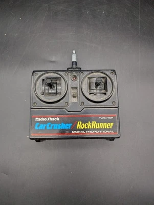 RADIO SHACK ROCK RUNNER CAR CRUSHER RADIO CONTROL R/C REMOTE ONLY 27 MHZ - Image 1 of 4