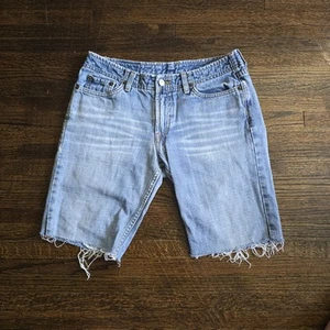 Womens Lucky Brand by Gene Montesano Cut Off Jean Shorts Size 4 Light Wash - Picture 1 of 10