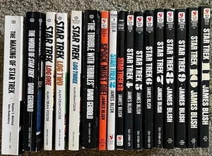 Star Trek TOS Bundle of 17 Paperback Books, 1970's, Some 1st Printings - Picture 1 of 4