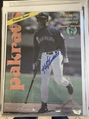 Griffey Jr Pakrat Autographed Magazine, Certified. - Image 1 of 2