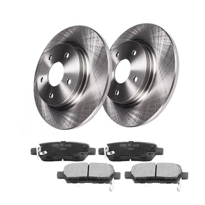 Rear Brake Rotors & Ceramic Pads Kit for Nissan Juke 2011-2017 5 Lug Foto 1 de 4