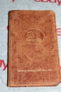 RARE Gargoyle Marine Oils Socony-Vacuum Oil pocket calendar note pad 1944-1947 - Picture 1 of 8