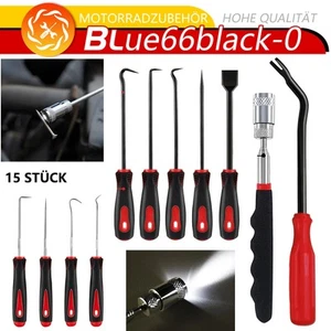15 Pcs Öl Dichtung O-Ring Dichtung Entferner Hand Werkzeuge mit Tasche - Bild 1 von 21