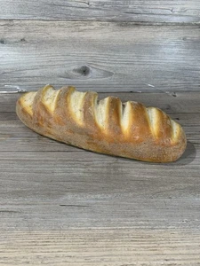 Realistic Faux Fake French Bread Loaf Display Prop Pre-Owned 11” Long 4.25” Wide - Picture 1 of 4