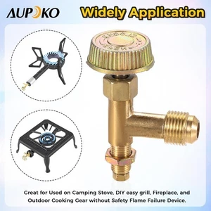 Válvula de control de aguja de alta presión con amortiguador de admisión de aire para estufa de camping 1 pieza - Imagen 1 de 9