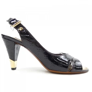 LOUIS VUITTON sandali donna taglia 37 marrone vernice pelle - Foto 1 di 6