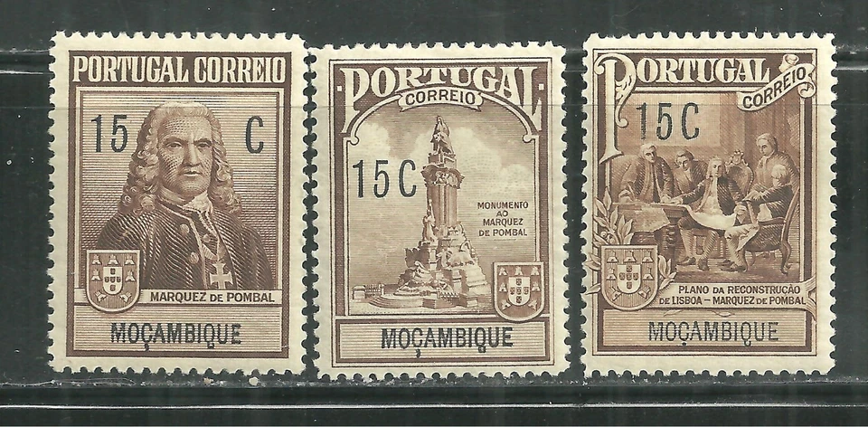 PORTIGUÉS MOZAMBIQUE COMO NUEVO LUZ BISAGRA POMBAL EDICIÓN DE 1925 Foto 1 de 1