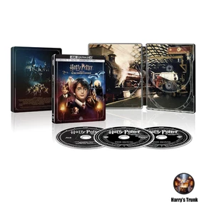 Harry Potter e La Pietra Filosofale, 20th Ann Steelbook Edition, 4K Ultra -New - Picture 1 of 12