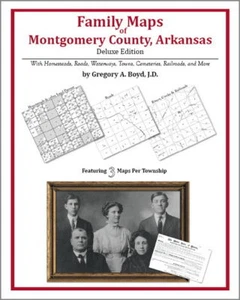 Family Maps Montgomery County Arkansas Genealogy Plat - Bild 1 von 1