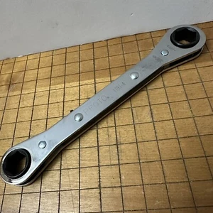 Proto 1193-A 6 Point Straight Ratcheting Box Wrench 1/2 X 9/16 Made in USA - Picture 1 of 8