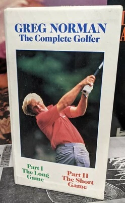 Greg Norman The Complete Golfer (1988, 1989) Brand New Factory Sealed VHS Tapes - Image 1 of 4