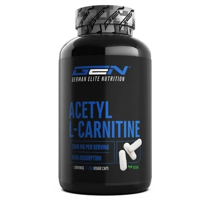 Acetyl L-Carnitine 3000 250 Kapseln (Vegen) - L Carnitin + Hochdosiert! - Bild 1 von 4