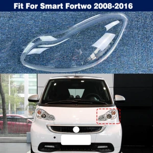 Left Headlamp Headlight Lens Cover Shell+Sealant Glue For Smart Fortwo 2008-2016 - Picture 1 of 11