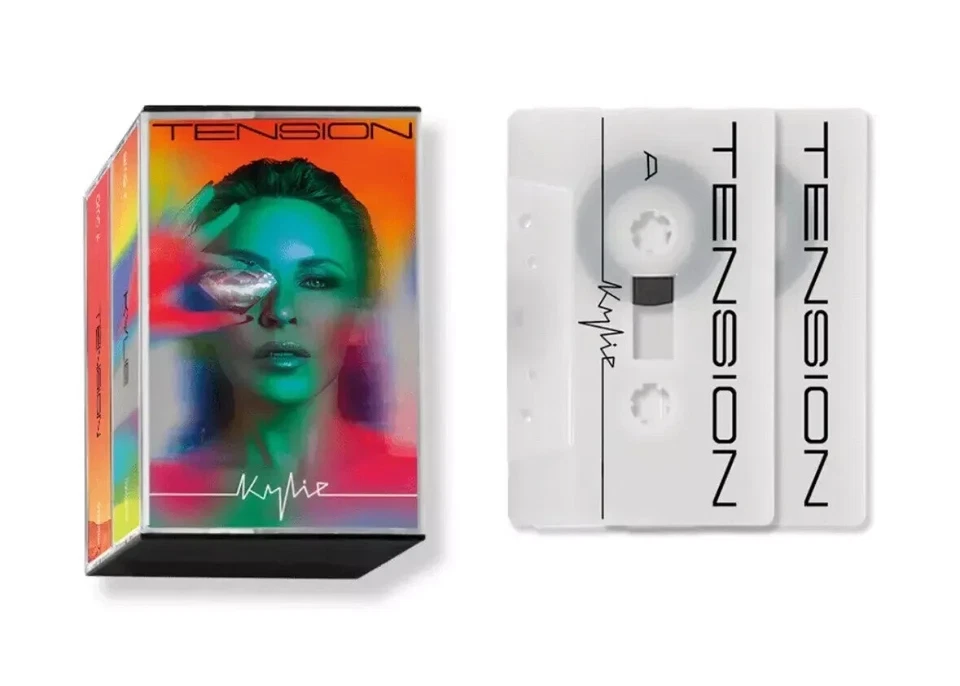 Kylie Minogue Tension Deluxe Double Cassette CS LIMITED FROST WHITE OOP