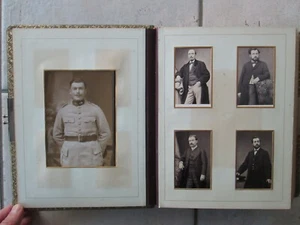 [MILITAIRES, personnalités suisses et françaises] Album de 80 photos. - Picture 1 of 20