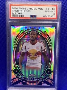2014 Topps Chrome MLS IN FORM #IF-TH Thierry Henry NEW YORK RED BULLS PSA 8!