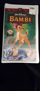 Bambi: 55th Anniversary Walt Disney's Masterpiece (VHS, Limited Edition) New  - Picture 1 of 3