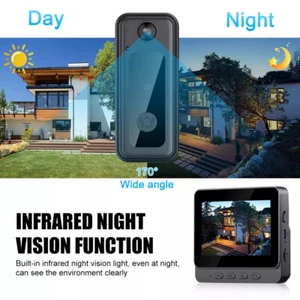 4.3 Zoll Türspion Überwachungs-Kamera Klingel Funk WLAN WiFi samt Akku & Display - Bild 1 von 16