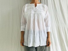 Hand-Embroidered Chamula Camicetta Tutti Cotone