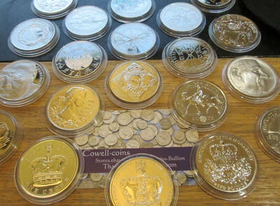 Proof & BU Commemorative £5 /Crown Coins 1965 - 2018 Five Pound – Royal Mint Cc2 - Image 1 of 4