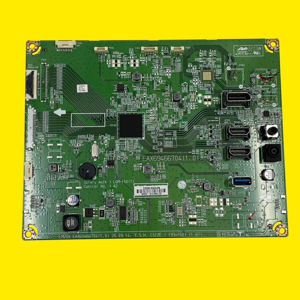 Main Board LG 27GH650 2C1M01C3-0008 NP22S1003J #3044 Z58/16 - Image 1 of 4