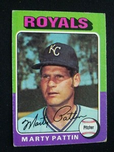 1975 Topps Baseball Card #  413 Marty Pattin - Kansas City Royals
