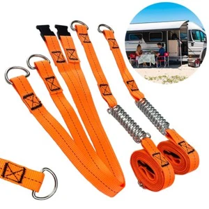 AWNING TIE DOWN KIT TYPE S BLACK New FOR FIAMMA F35 F45 F65 CARAVAN MOTORHOME - Picture 1 of 12