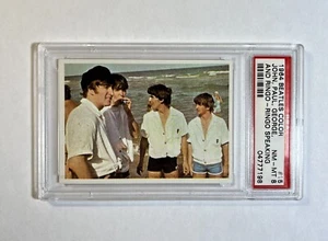 1964 Topps Beatles Color #15 PSA 8 NM Mint Beach John Paul George Ringo Speaking - Picture 1 of 6