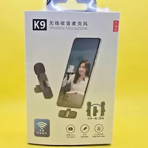 Micrófono inalámbrico K9 Grabación Podcast Transmisión en vivo para dispositivos iOS y Android. - Imagen 1 de 12