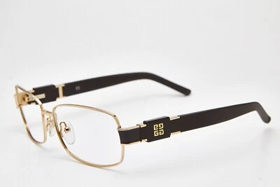 GIVENCHY SGV328 Gafas estrechas de lujo de metal negro/dorado marco negro Foto 1 de 4