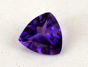 AMETHYST FLUORITE 14 MM TRILLION CUT ALL NATURAL - Picture 1 of 1