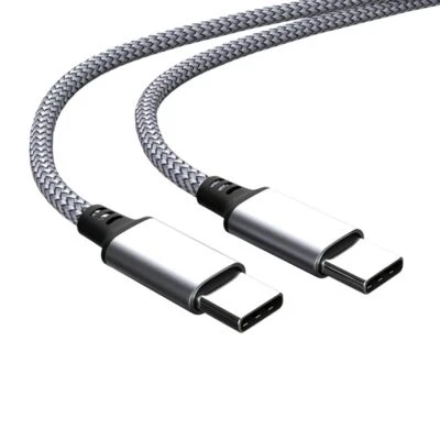 Lote Cargador Rápido Cable USB-C a USB-C de 60W Cable de Nylon PD para iPhone 16 Samsung Foto 1 de 4