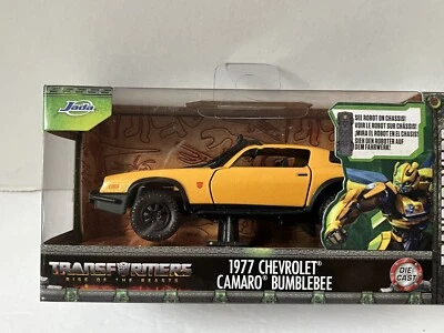 2023 Jada toys Transformers Rise Of The Beasts 1977 Chevrolet Camaro BUMBLEBEE - Image 1 of 4