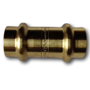 5 Pieces 1/2" Press Coupling, Press Fit, Lead Free Brass - Picture 1 of 1