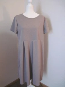 Womens PINK BLUSH Beige Maternity Dress Size 3XL Short Sleeve NEW NWT - Picture 1 of 11