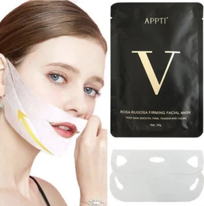 APPTI Double V Shape Chin Reducer Face Lifting Mask, Firming Tightening Facial 5 - Picture 1 of 12