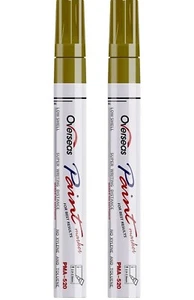 Permanent Paint Marker Gold Markers Two 2 Packs Metallic Oil Based Paint Markers - Picture 1 of 7