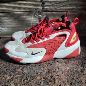 Nike Zoom 2K White University Red Men’s Size 10.5 Sneakers Shoes AO0269-102 - Picture 1 of 7