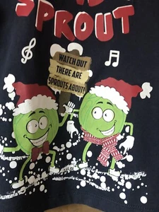 Boys Funny Long Sleeve Christmas Top ~ Twist and Sprout Bells ~ 4 years - Picture 1 of 4