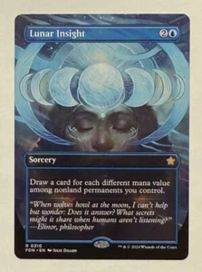 Lunar Insight Borderless - Foundations MTG Magic the Gathering - Picture 1 of 2