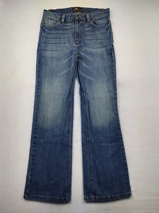 Al Satwan Men's Size 34 w32 Blue Denim Bootcut Jeans - Picture 1 of 8