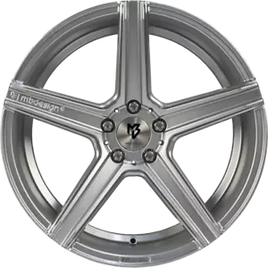 mbDESIGN Felge KV1 DC 9,5x19 Zoll LK 5x112 ET45 ML 75.0 Lichtsilber glänzend - Bild 1 von 4