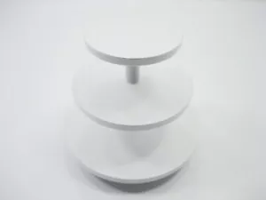 3 Tiers Empty Cake/Bakery White Wood Stand Dollhouse Miniatures Supply 9979 - Picture 1 of 3