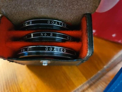 Vivitar 48 mm Close-Up Coated Lens Set (#1,#2,#3) with Case Made in Japan - Image 1 of 3