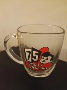 Big Boy 75 Years of Delicious Glass Mug Coffee Libbey Cup Burgers Advertising - Picture 1 of 5