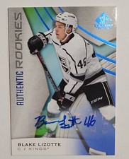 2019-20 Upper Deck SP Game Used - Authentic Rookies Blue Auto #107 Blake Lizotte