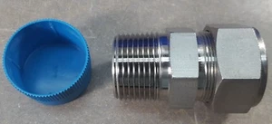 Conector de acero inoxidable Swagelok 316 PPI, tubo de 3/4". MNPT PPL - Imagen 1 de 10