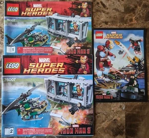 Lego Marvel 76007 Iron Man Malibu Mansion Attack Anleitung + Comic - Bild 1 von 4