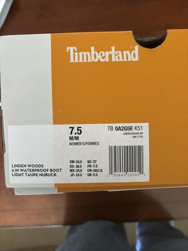 Stivali beige chiaro Timberland da donna TIDEN WOODS 6 POLLICI taglia 7 5 nuovi con scatola